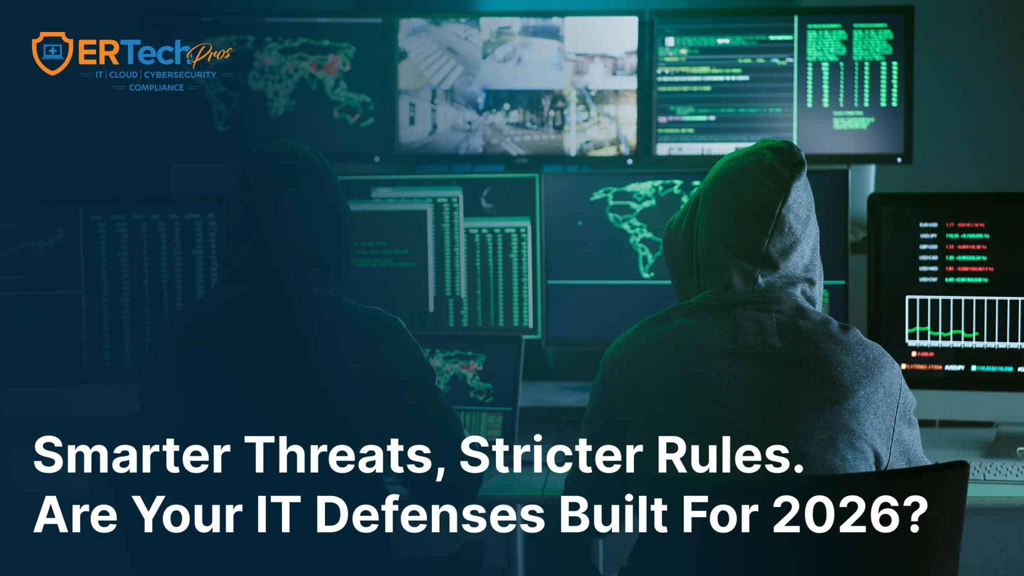 A cybersecurity professional monitoring real-time threat data on a secure dashboard, representing current cybersecurity trends and AI-driven defense strategies in 2026.