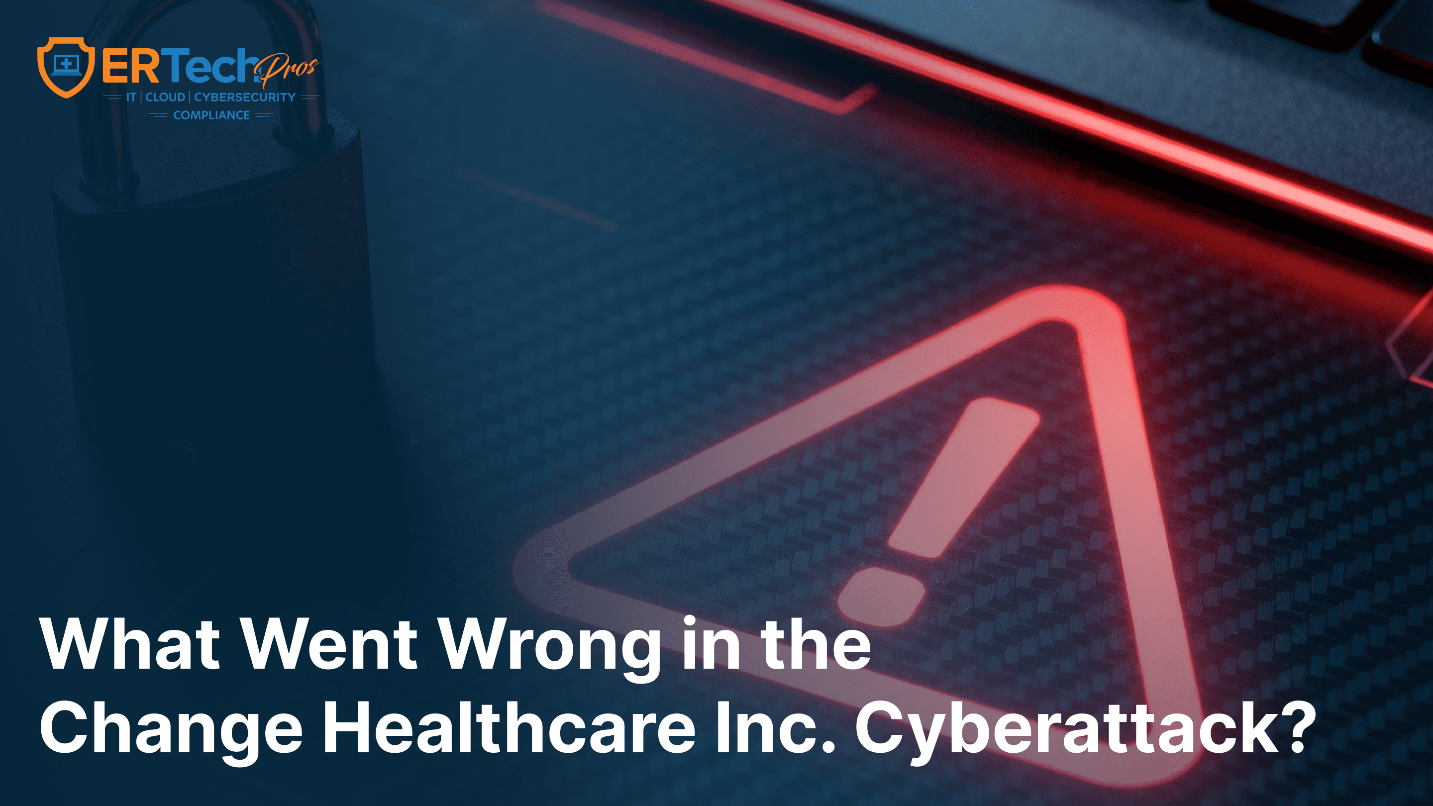Healthcare cybersecurity breach concept showing ransomware attack and patient data protection risks