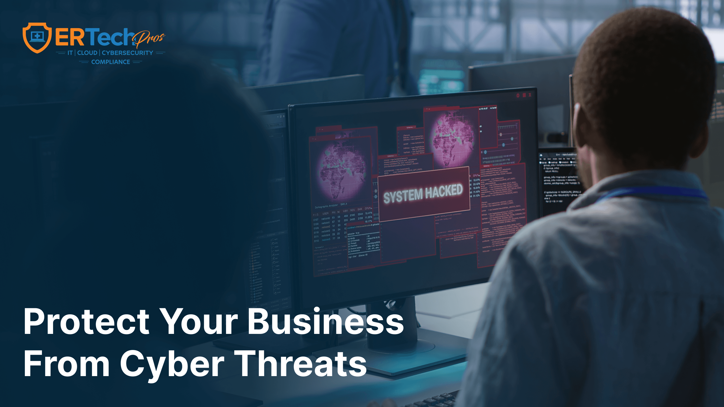 A cybersecurity expert strengthens network security with advanced tools to safeguard business data from online threats.