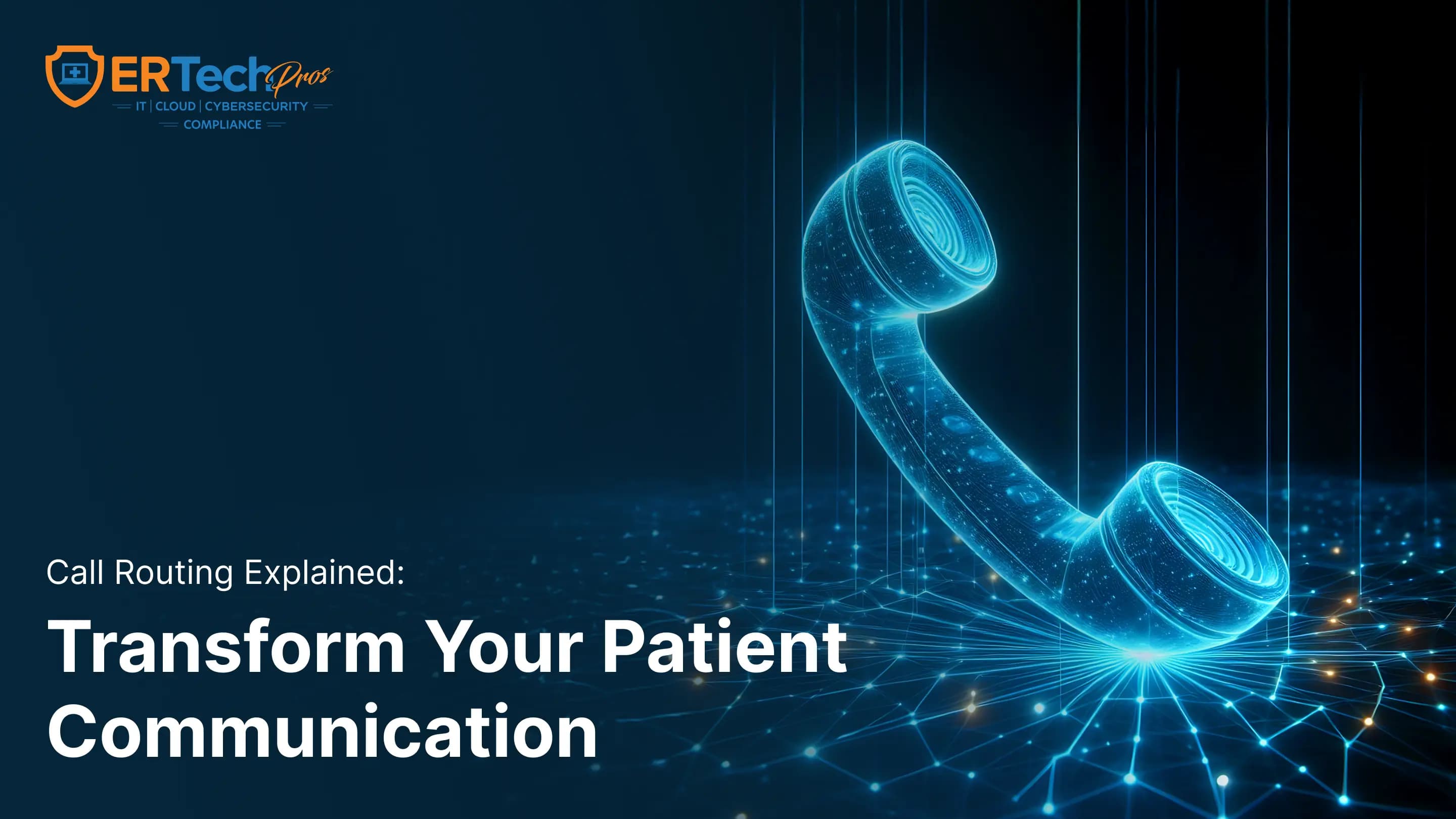 A healthcare staff member uses a VoIP phone system with call routing features to efficiently connect with patients.