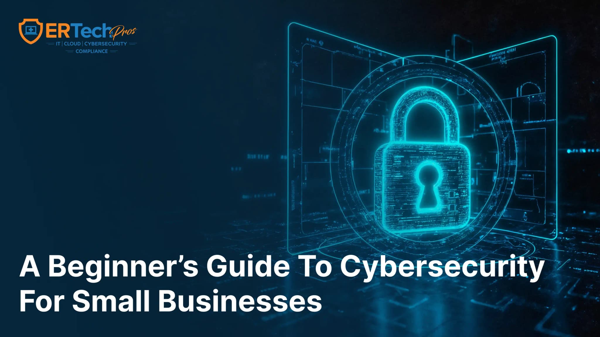 An expert from ER Tech Pros teaches cybersecurity best practices to a small business owner.