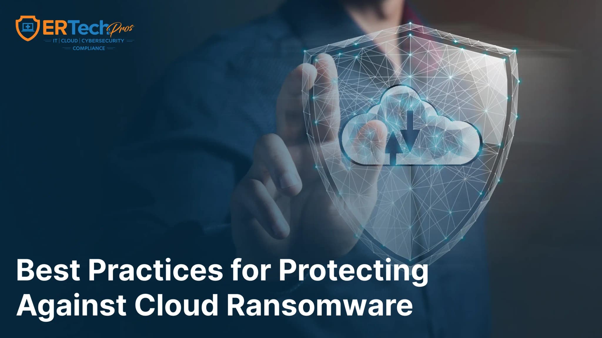 Cloud ransomware attack encrypting business data in a cloud environment