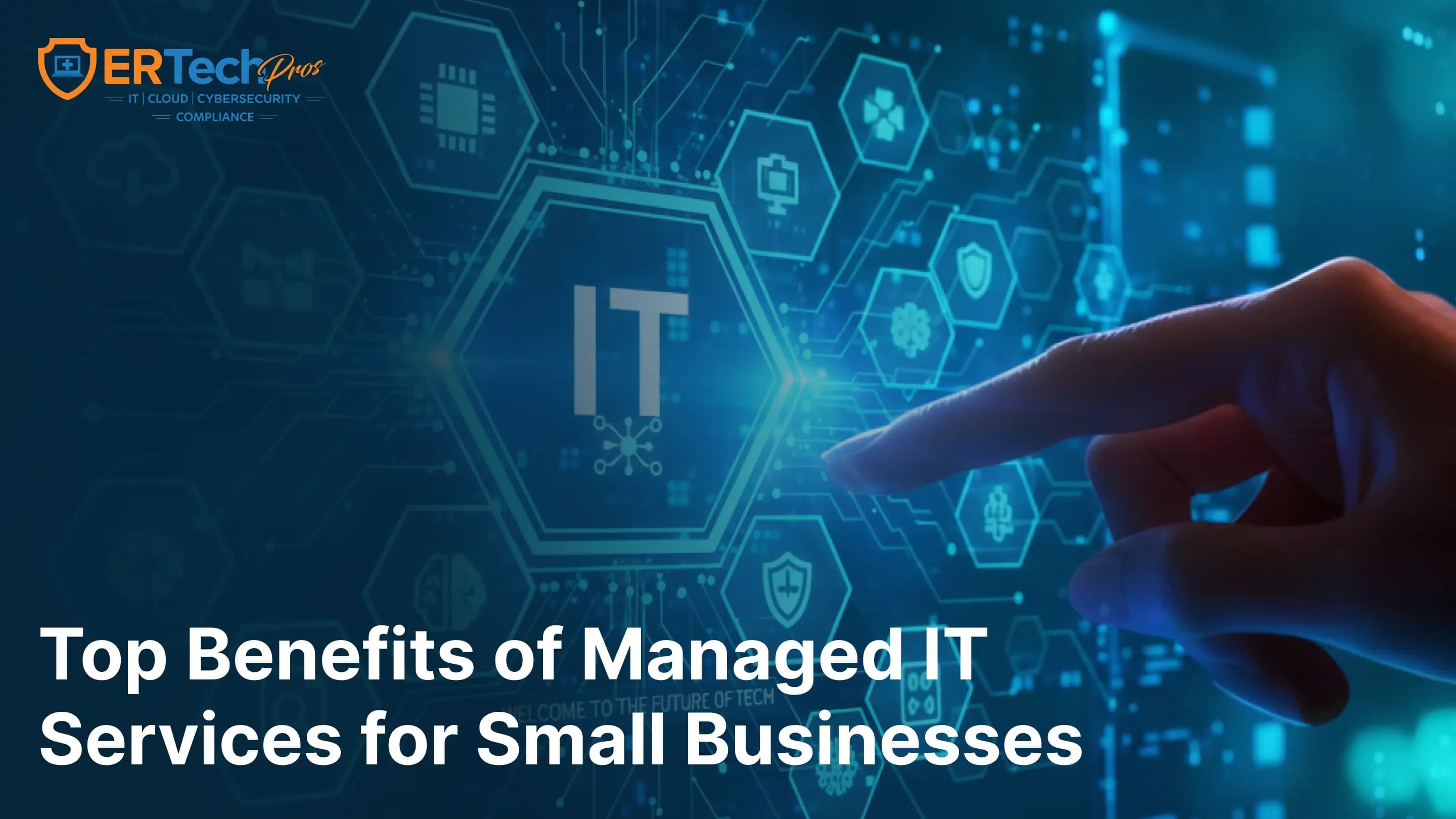 Small business owner supported by managed IT services with cybersecurity and 24-7 monitoring protection