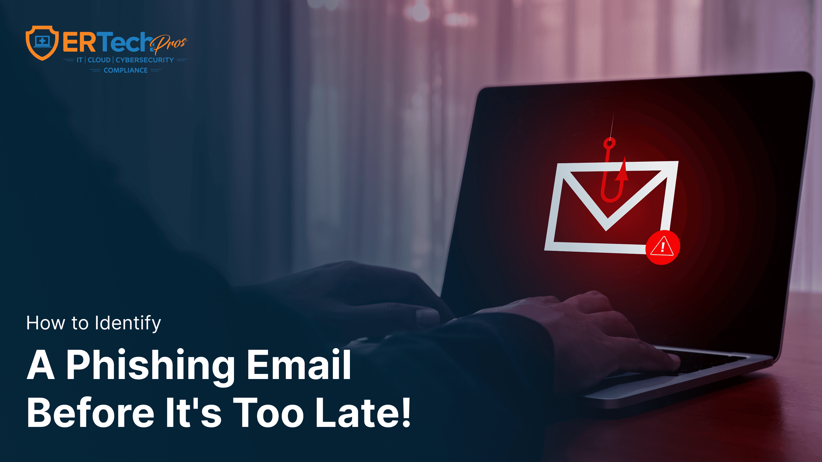 A professional identifying signs of a phishing email on a computer screen